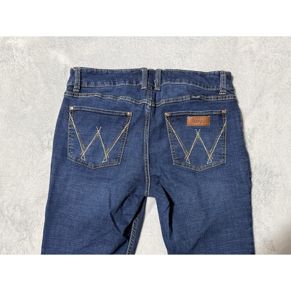 Wrangler Jeans Womens 34x32 Blue Bootcut Medium Wash Western Denim